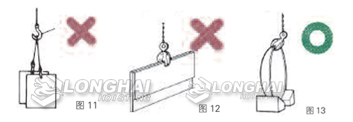 卸下吊物或著地時(shí)的注意事項(xiàng)