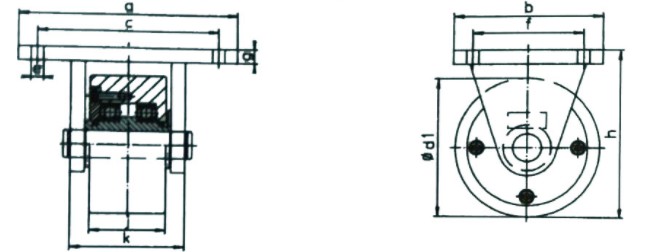 SF型德國(guó)borkey固定腳輪技術(shù)參數(shù)圖片